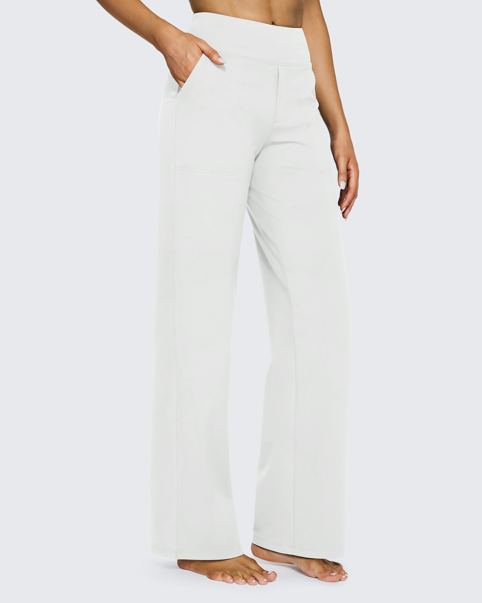 G4Free - EverGoing Loose High-Waist Business Casual Pants 33'' -GF23J184AF-XS