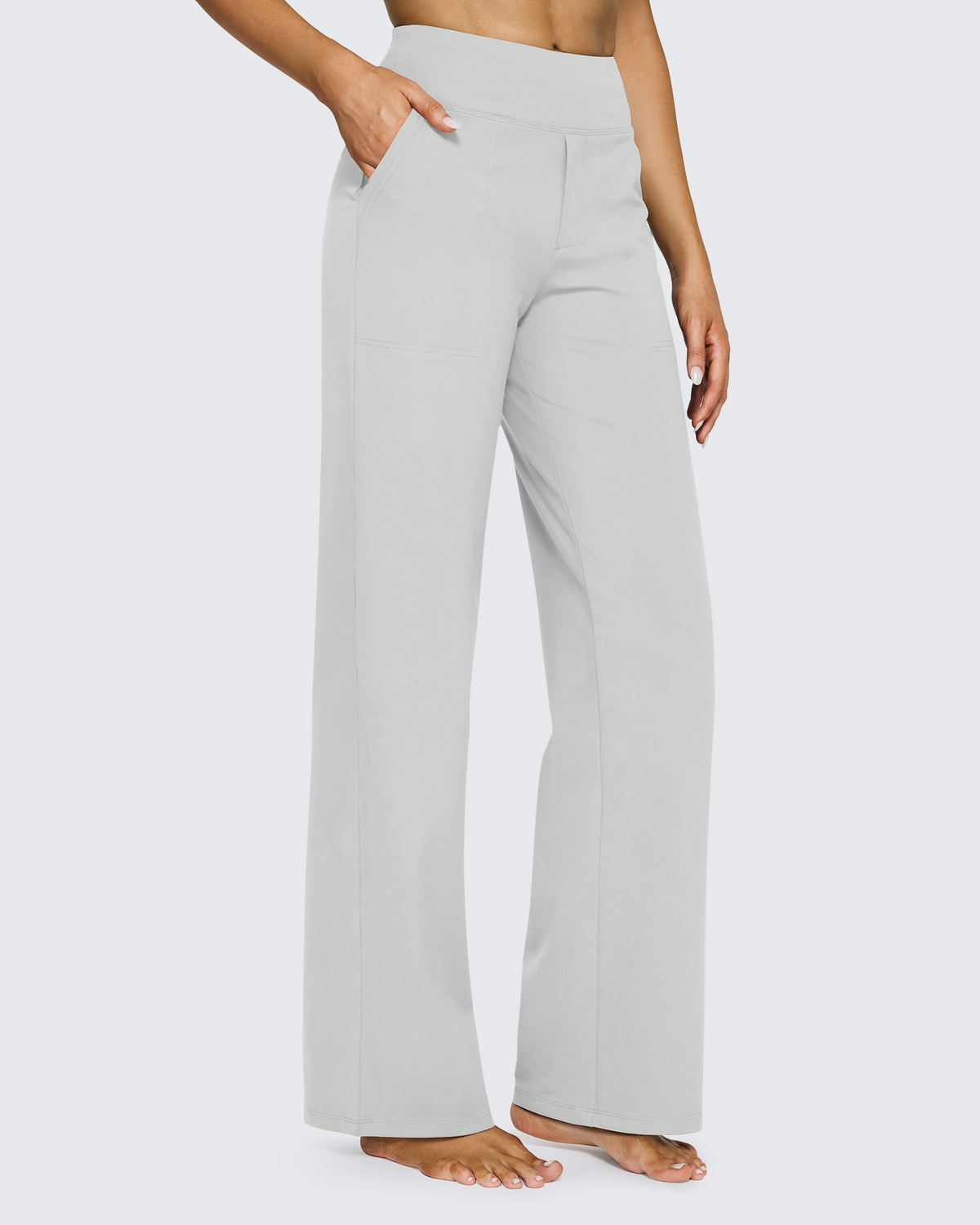 G4Free - EverGoing Loose High-Waist Business Casual Pants 33'' -GF23J184AF-XS