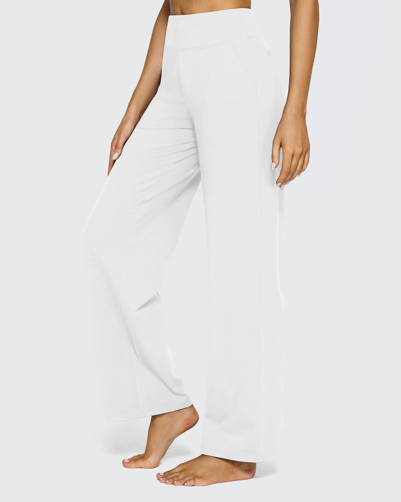 G4Free - EverGoing Loose High-Waist Business Casual Pants 35'' -GF25J474DA-S