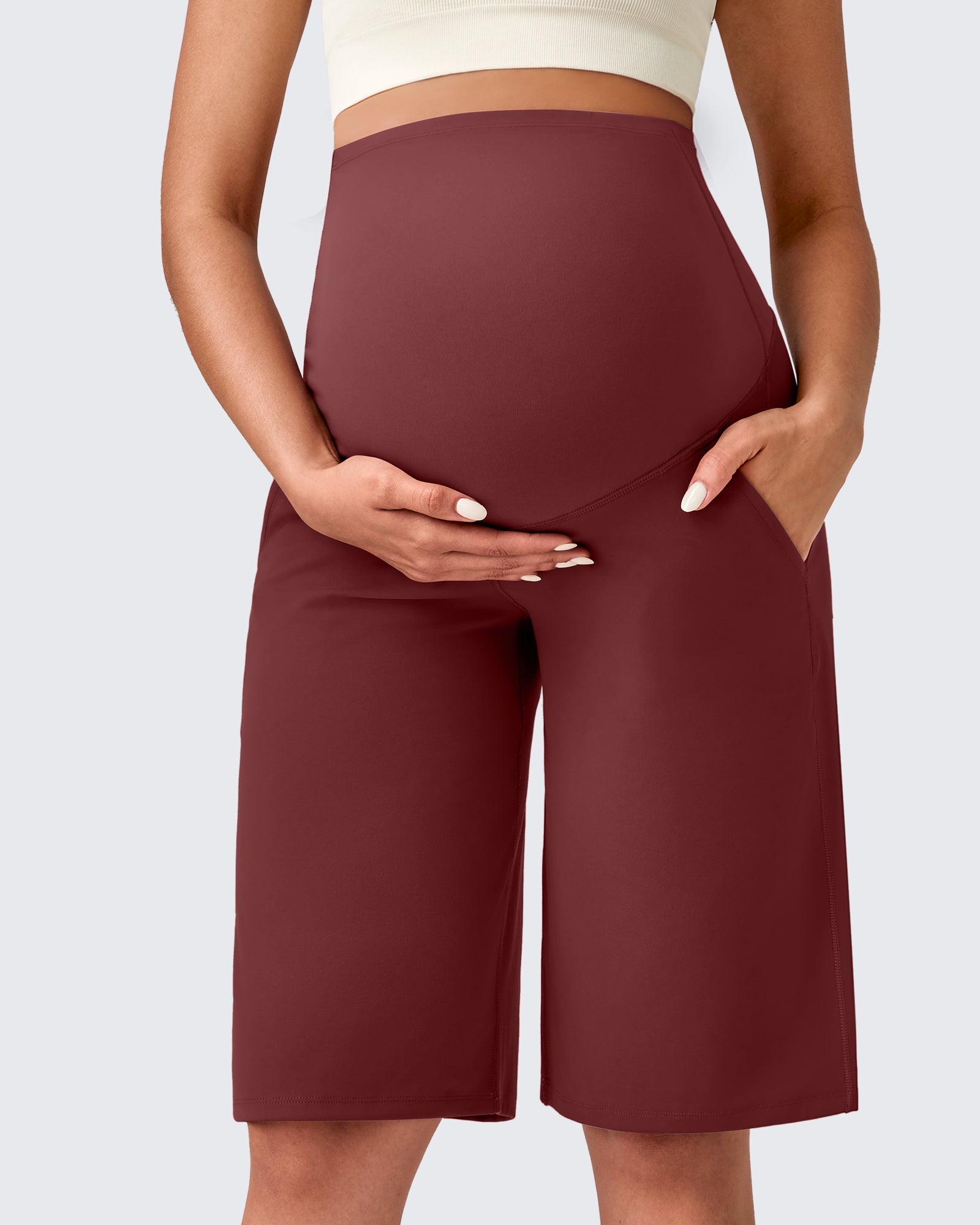 G4Free - EverGoing Maternity Athletic Bermuda Shorts 12'' -GF25EY508AA-S