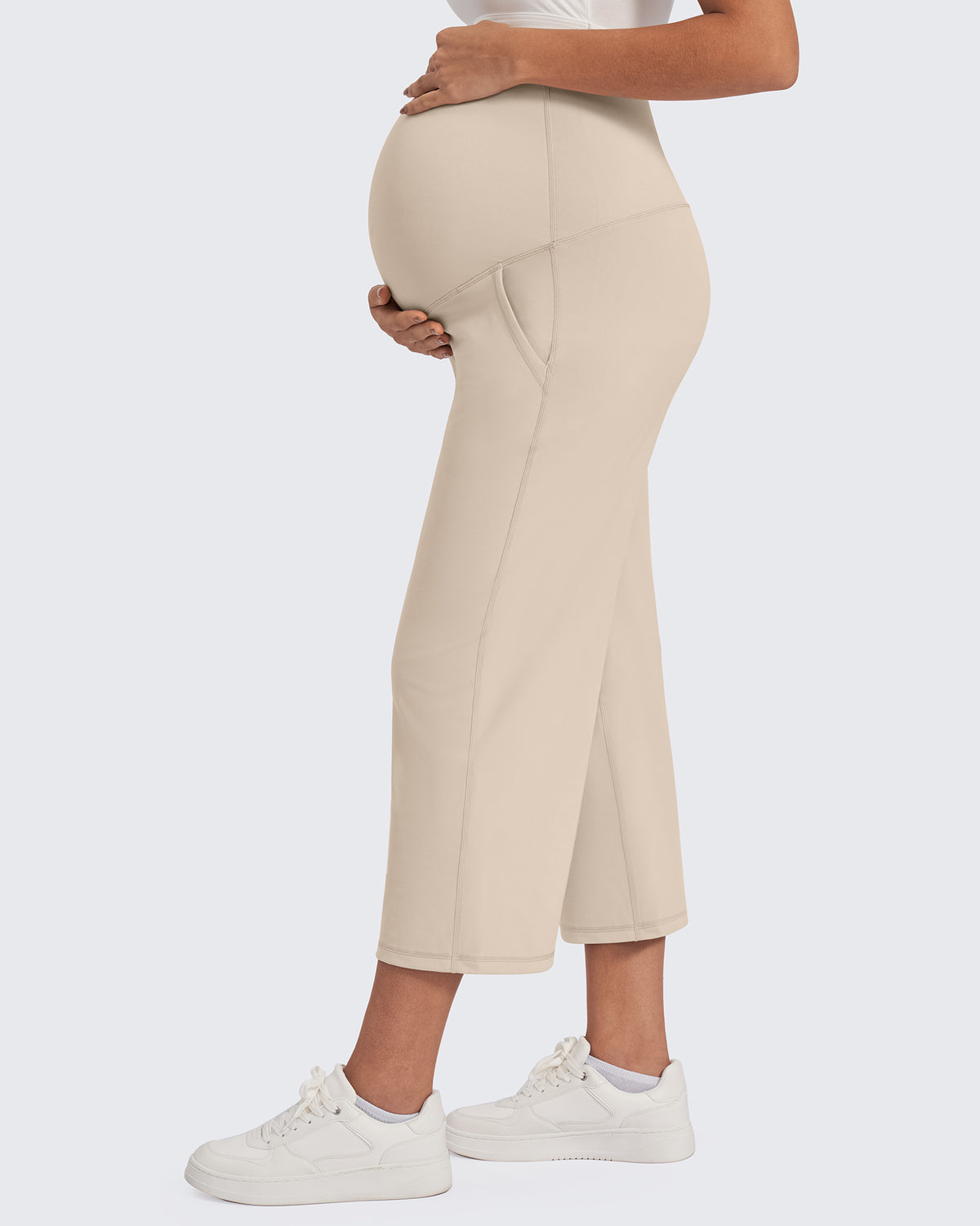 G4Free - EverGoing Maternity Capris Cropped Yoga Pants 21'' -GF25J307AA-S