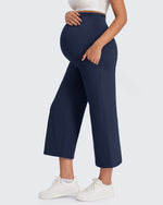 G4Free - EverGoing Maternity Capris Cropped Yoga Pants 21'' -GF25J307AA-S-GF25J307AB-M-GF25J307AC-L-GF25J307AD-XL-GF25J307AE-XXL