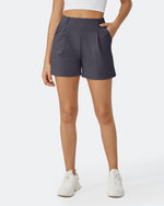G4Free - EverGoing Pleated Casual Dress Shorts with Belt Loops -GF24E200AF-XS