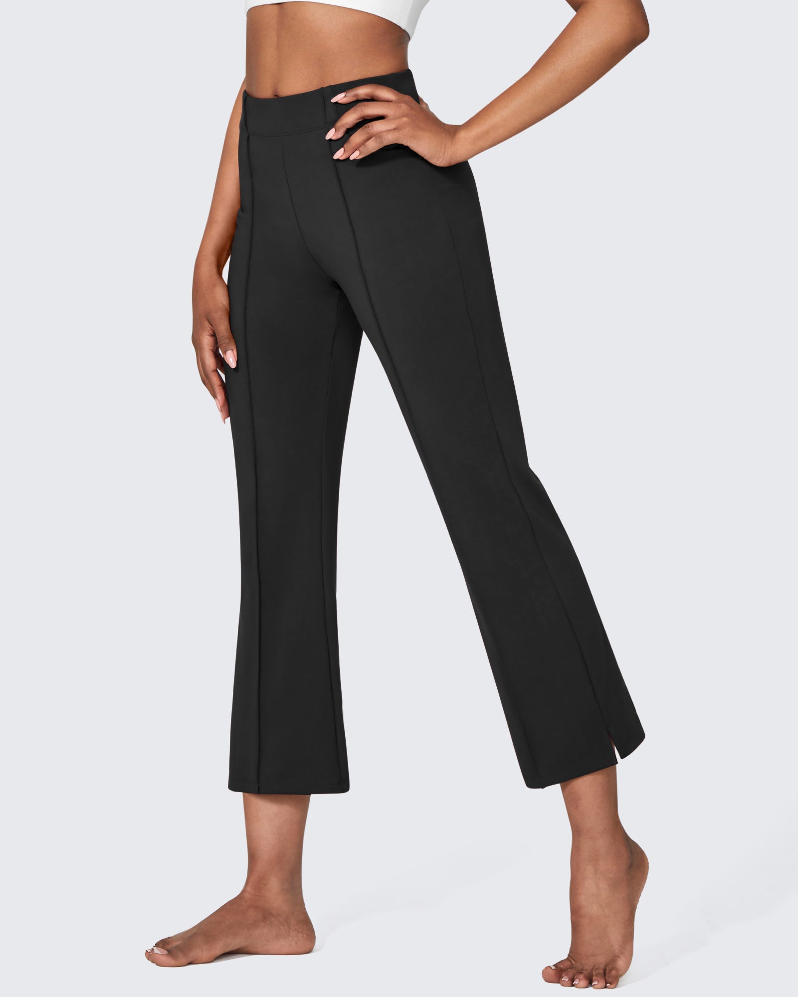 G4Free - EverGoing Stretch Mid-Waist Flare Business Casual Pants -GF24A212AA-S
