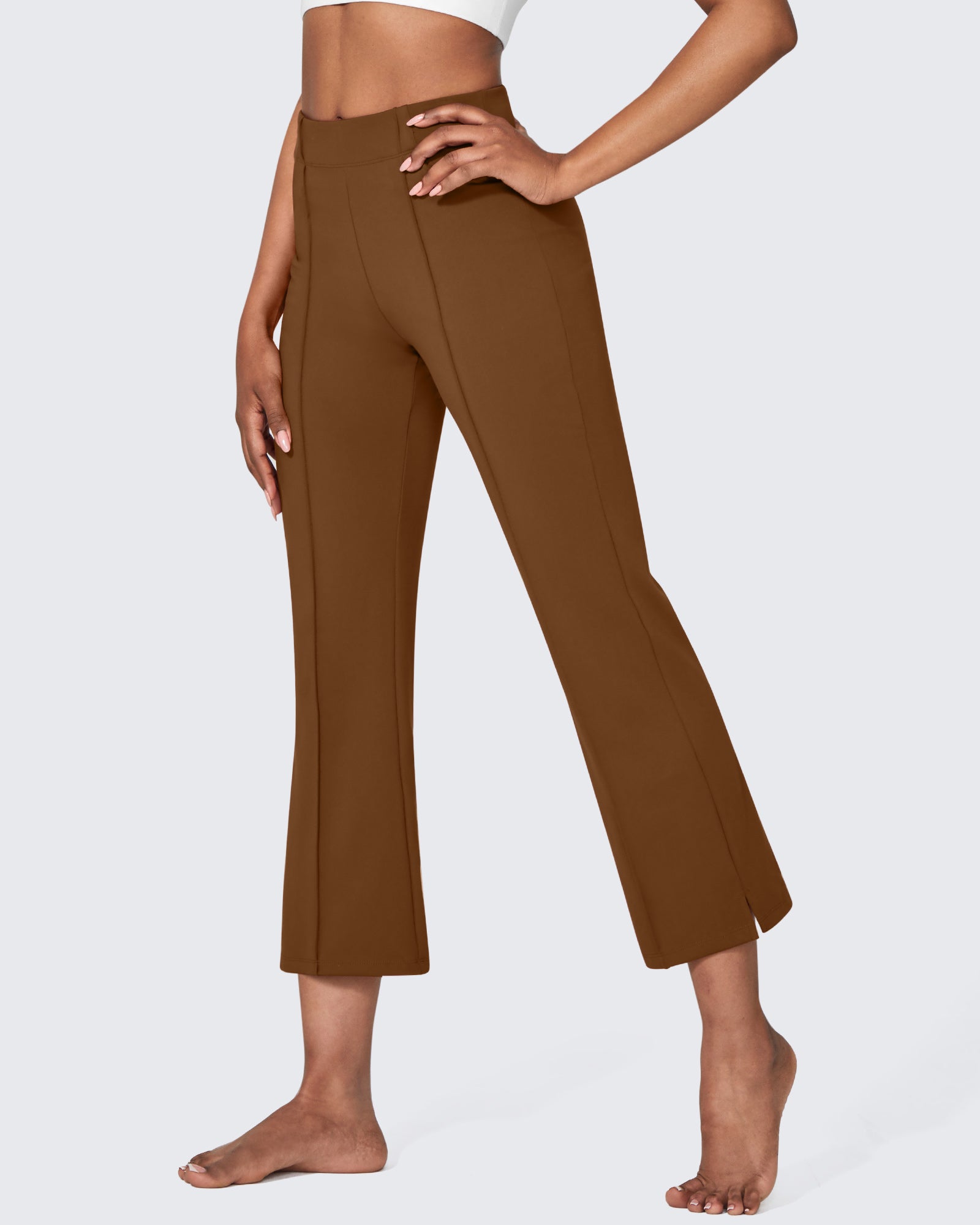 G4Free - EverGoing Stretch Mid-Waist Flare Business Casual Pants -GF24A212AA-S