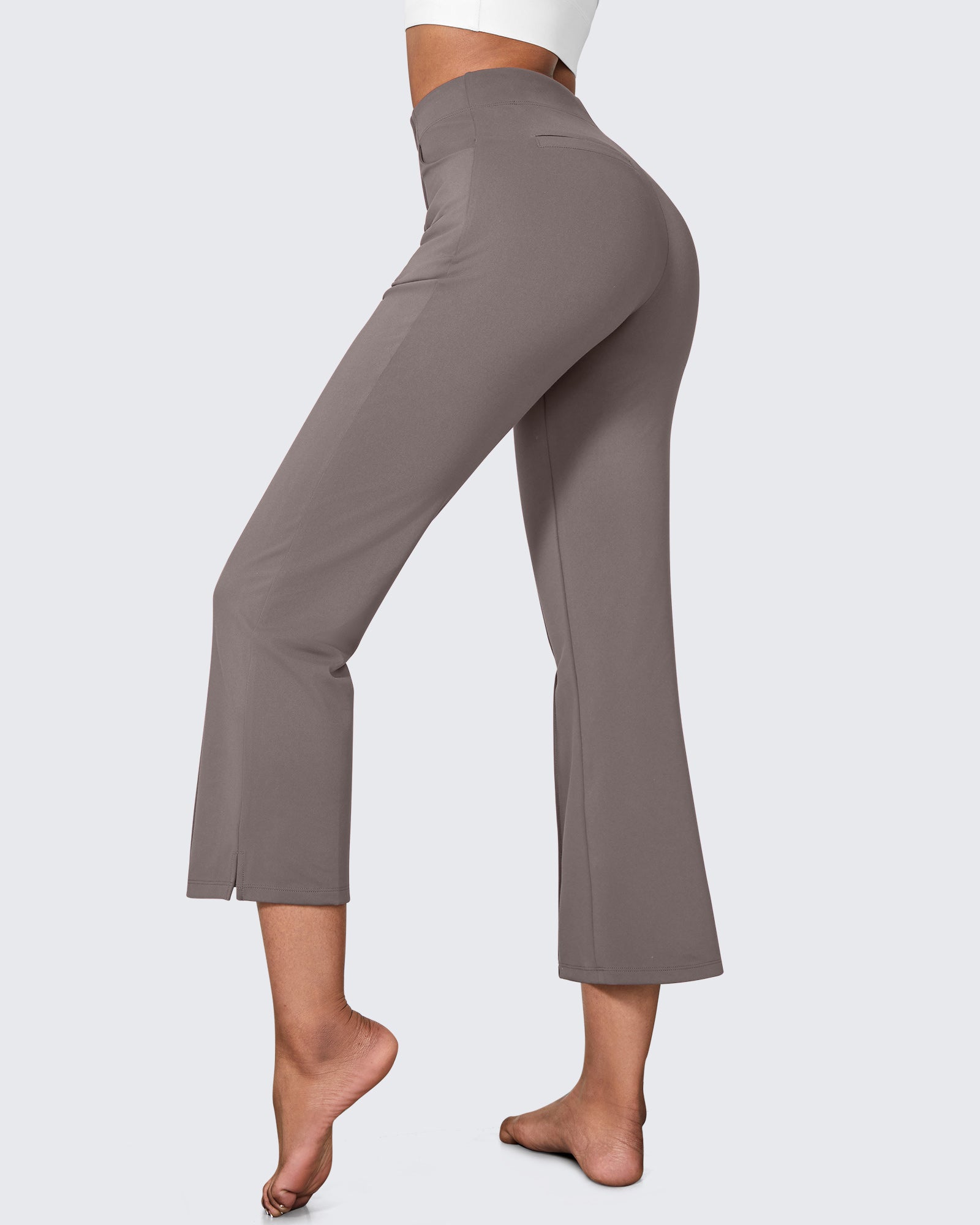 G4Free - EverGoing Stretch Mid-Waist Flare Business Casual Pants -GF24A212AA-S-GF22A081AA-S-GF24A213AA-S-GF24A212AB-M-GF22A081AB-M