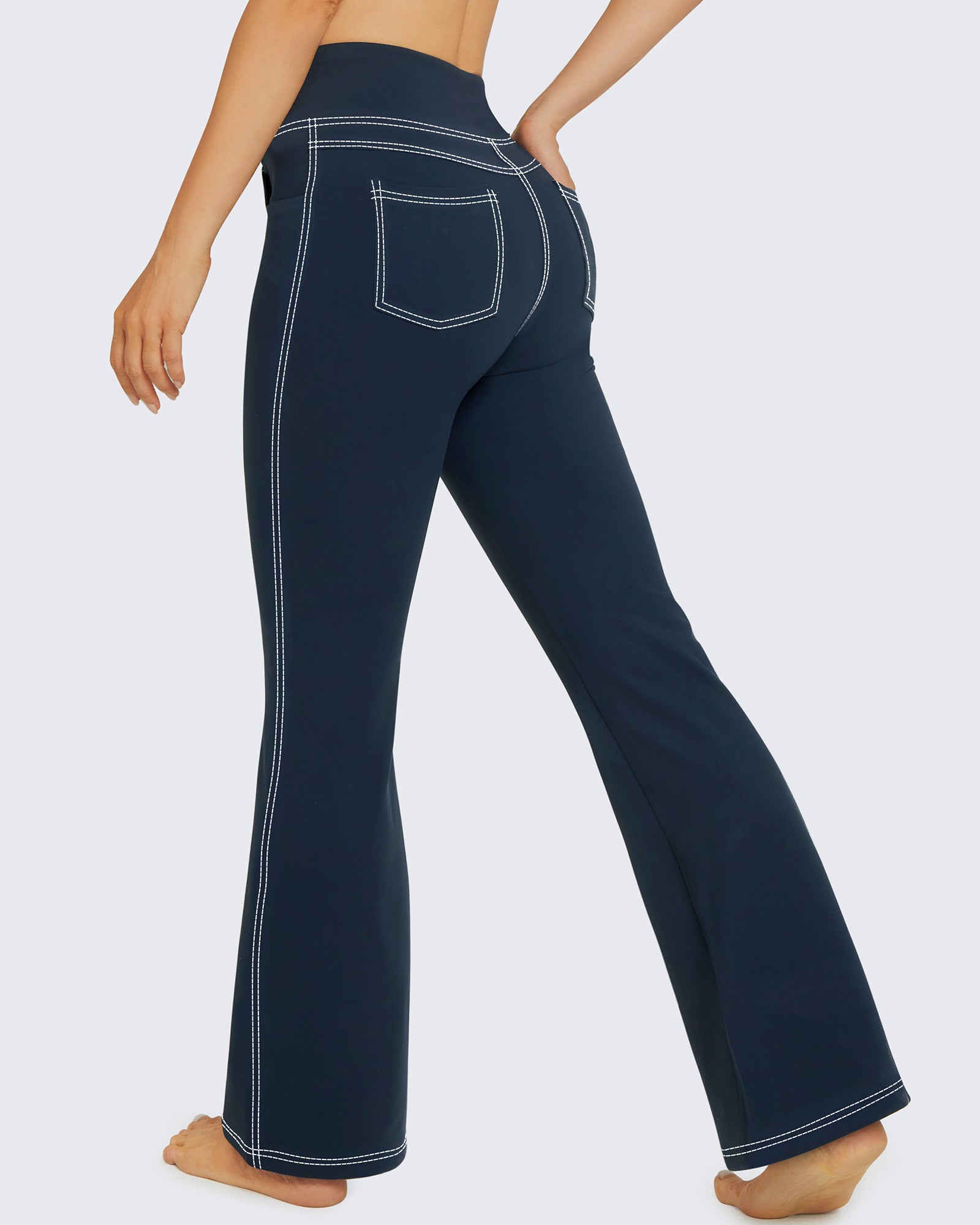G4Free - EverGoing Stretchy High-Waisted Multiple Flare Work Pants -GF23A168AA-S-GF22A071AA-S-GF23A169AA-S-GF23A168AB-M-GF22A071AB-M