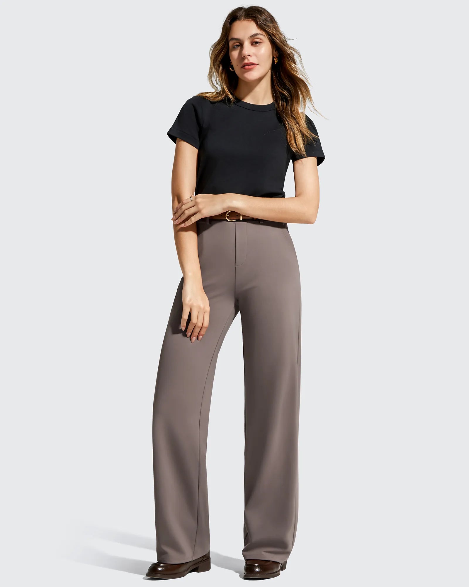 G4Free - EverGoing Wide Leg  Belt Loops High-Waist Dress Pants -GF26J801A001A-S-GF26J802A001A-S-GF26J803A001A-S-GF26J801A001B-M-GF26J802A001B-M