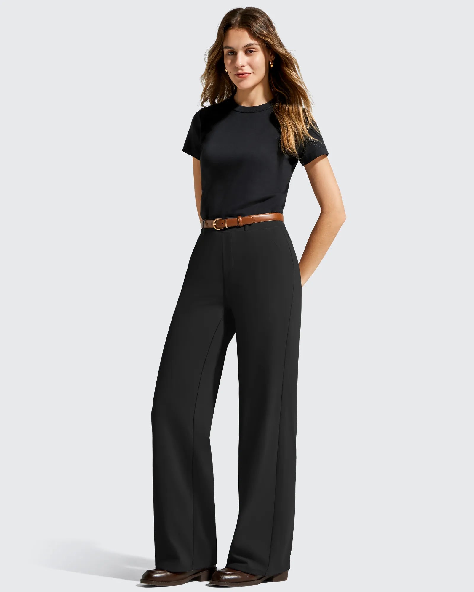 G4Free - EverGoing Wide Leg  Belt Loops High-Waist Dress Pants -GF26J801A001A-S-GF26J802A001A-S-GF26J803A001A-S-GF26J801A001B-M-GF26J802A001B-M