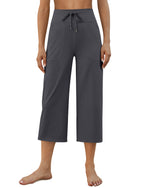 G4Free - EverGoing Wide Leg High-Rise Drawstring Capris Pants -GF24J218AF-XS