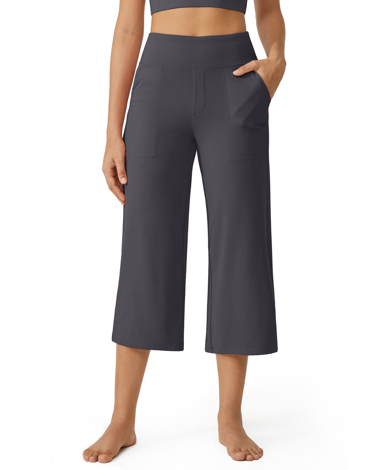 G4Free - EverGoing Wide Leg High-Waist Casual Capri Pants -GF24J197AA-S-GF24J197AB-M-GF24J197AC-L-GF24J197AD-XL-GF24J197AE-XXL