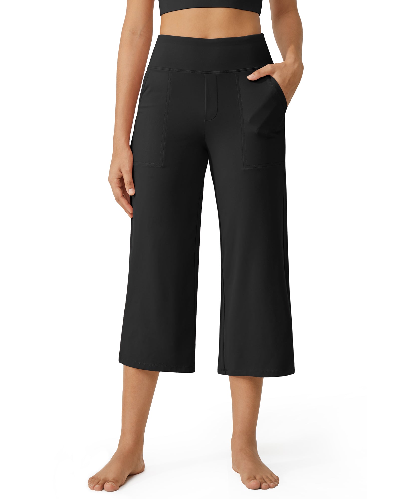 G4Free - EverGoing Wide Leg High-Waist Casual Capri Pants -GF24J197AA-S-GF24J197AB-M-GF24J197AC-L-GF24J197AD-XL-GF24J197AE-XXL
