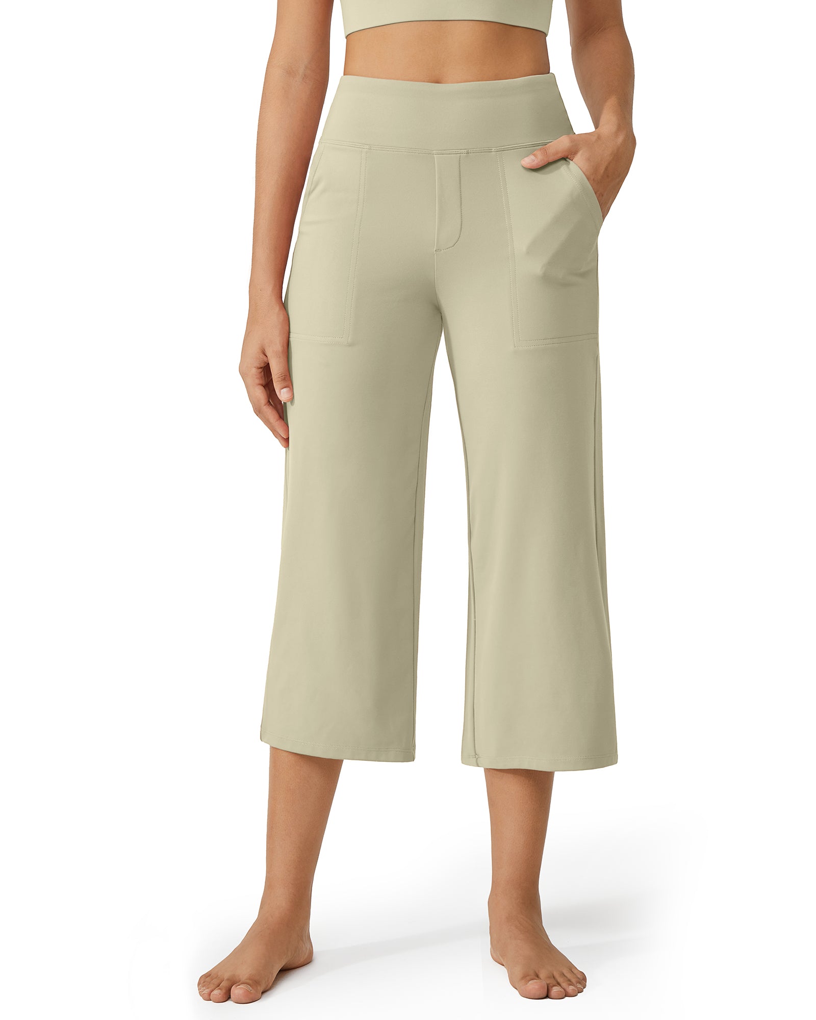 G4Free - EverGoing Wide Leg High-Waist Casual Capri Pants -GF24J197AA-S-GF24J197AB-M-GF24J197AC-L-GF24J197AD-XL-GF24J197AE-XXL