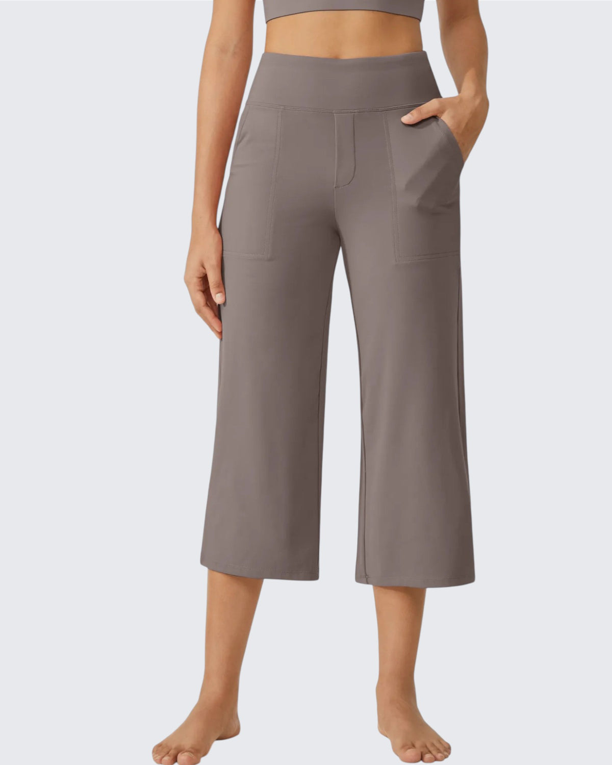 G4Free - EverGoing Wide Leg High-Waist Casual Capri Pants -GF24J197AA-S-GF24J197AB-M-GF24J197AC-L-GF24J197AD-XL-GF24J197AE-XXL