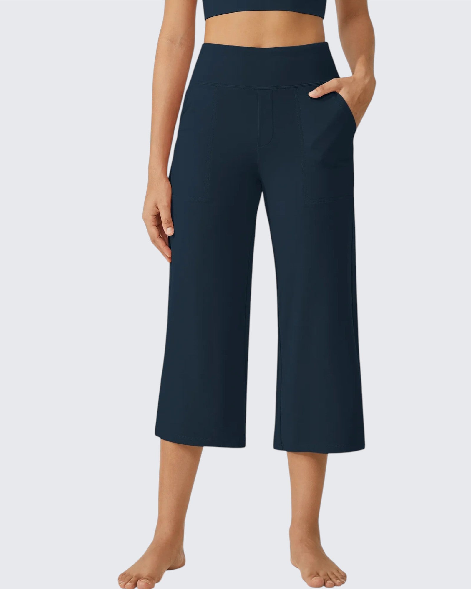 G4Free - EverGoing Wide Leg High-Waist Casual Capri Pants -GF24J197AA-S-GF24J197AB-M-GF24J197AC-L-GF24J197AD-XL-GF24J197AE-XXL