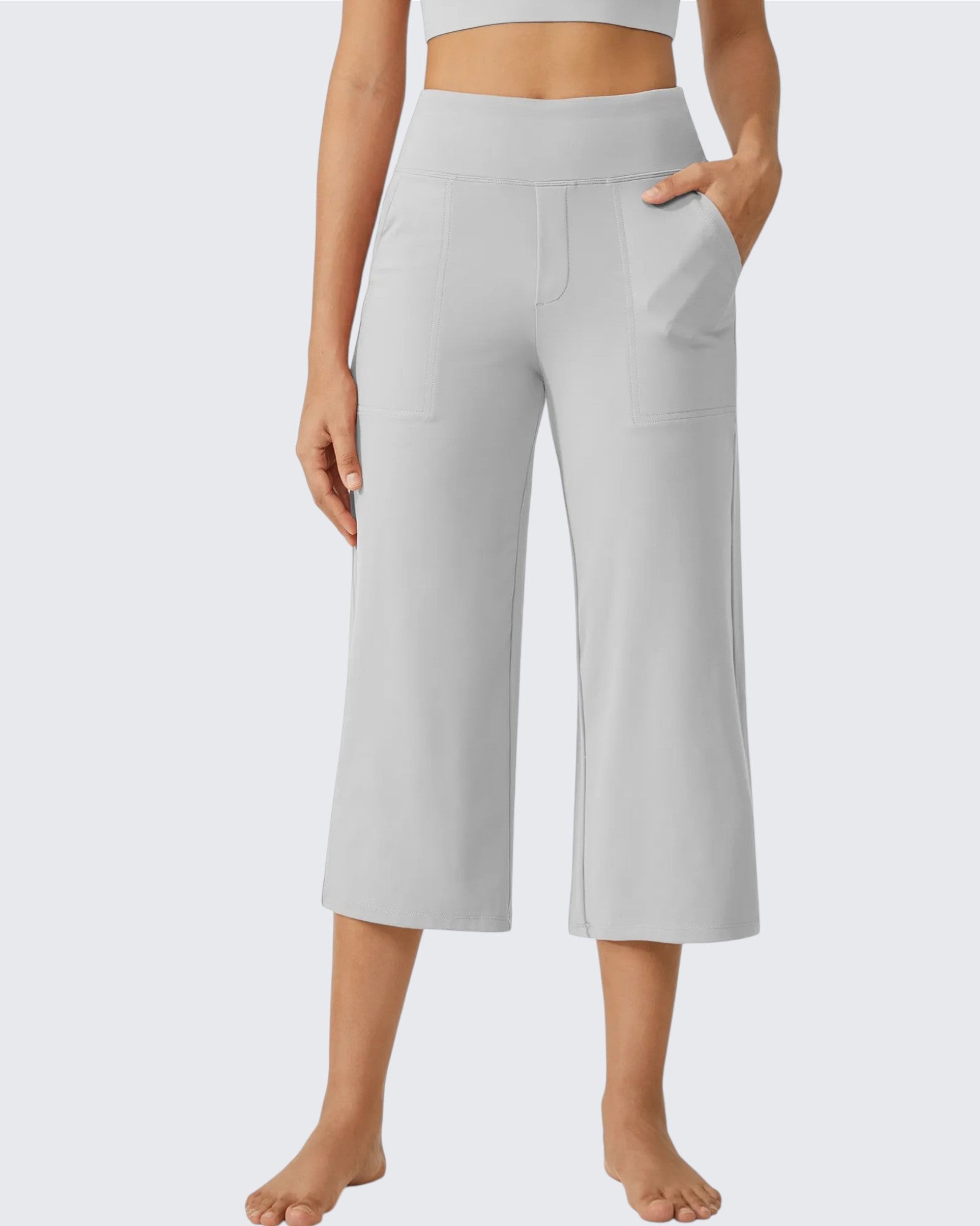 G4Free - EverGoing Wide Leg High-Waist Casual Capri Pants -GF24J197AA-S-GF24J197AB-M-GF24J197AC-L-GF24J197AD-XL-GF24J197AE-XXL