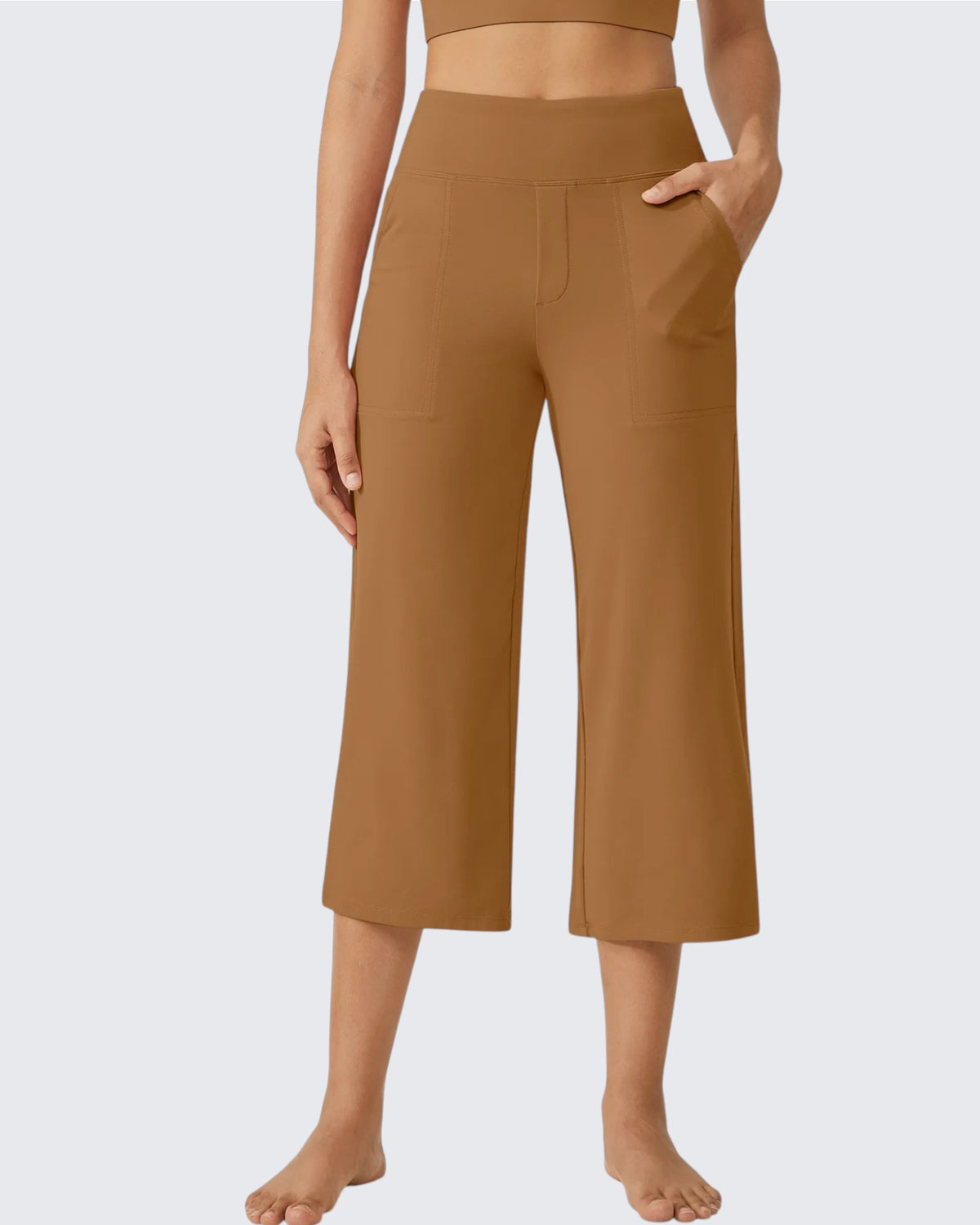 G4Free - EverGoing Wide Leg High-Waist Casual Capri Pants -GF24J197AA-S-GF24J197AB-M-GF24J197AC-L-GF24J197AD-XL-GF24J197AE-XXL