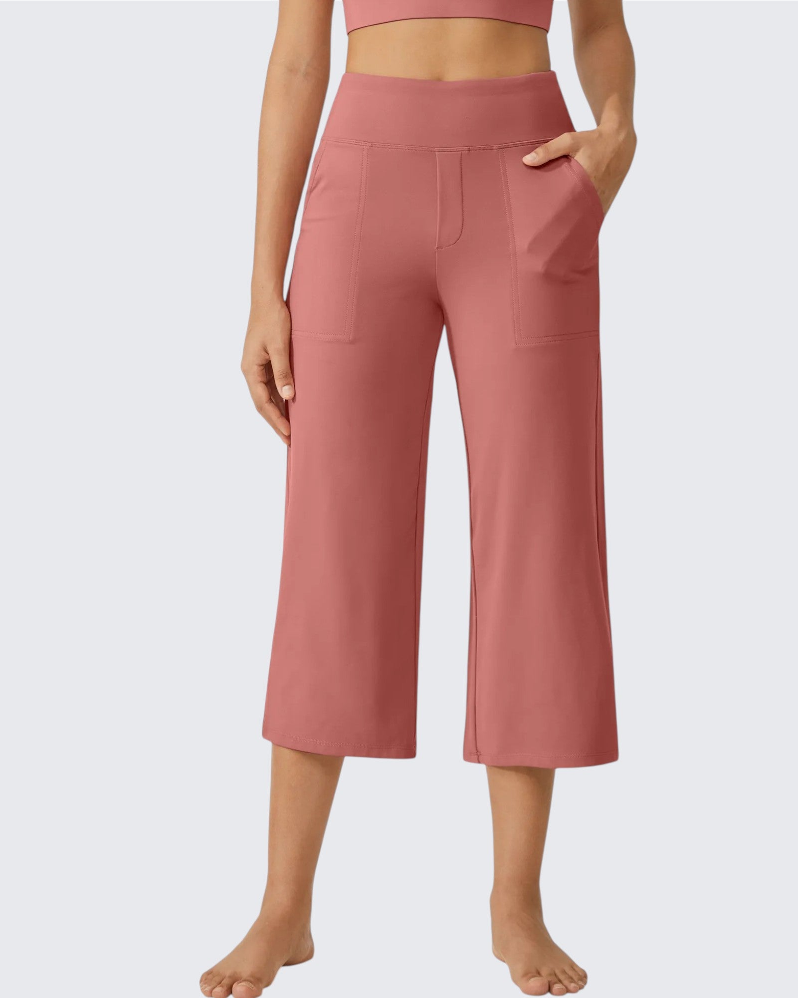G4Free - EverGoing Wide Leg High-Waist Casual Capri Pants -GF24J197AA-S-GF24J197AB-M-GF24J197AC-L-GF24J197AD-XL-GF24J197AE-XXL