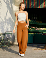 G4Free - EverGoing Wide Leg High-Waist Casual Pants Petite -GF23D170AF-XS-GF23D170AA-S-GF23D170AB-M-GF23D170AC-L-GF23D170AD-XL