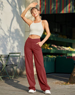 G4Free - EverGoing Wide Leg High-Waist Casual Pants Petite -GF23D170AF-XS-GF23D170AA-S-GF23D170AB-M-GF23D170AC-L-GF23D170AD-XL