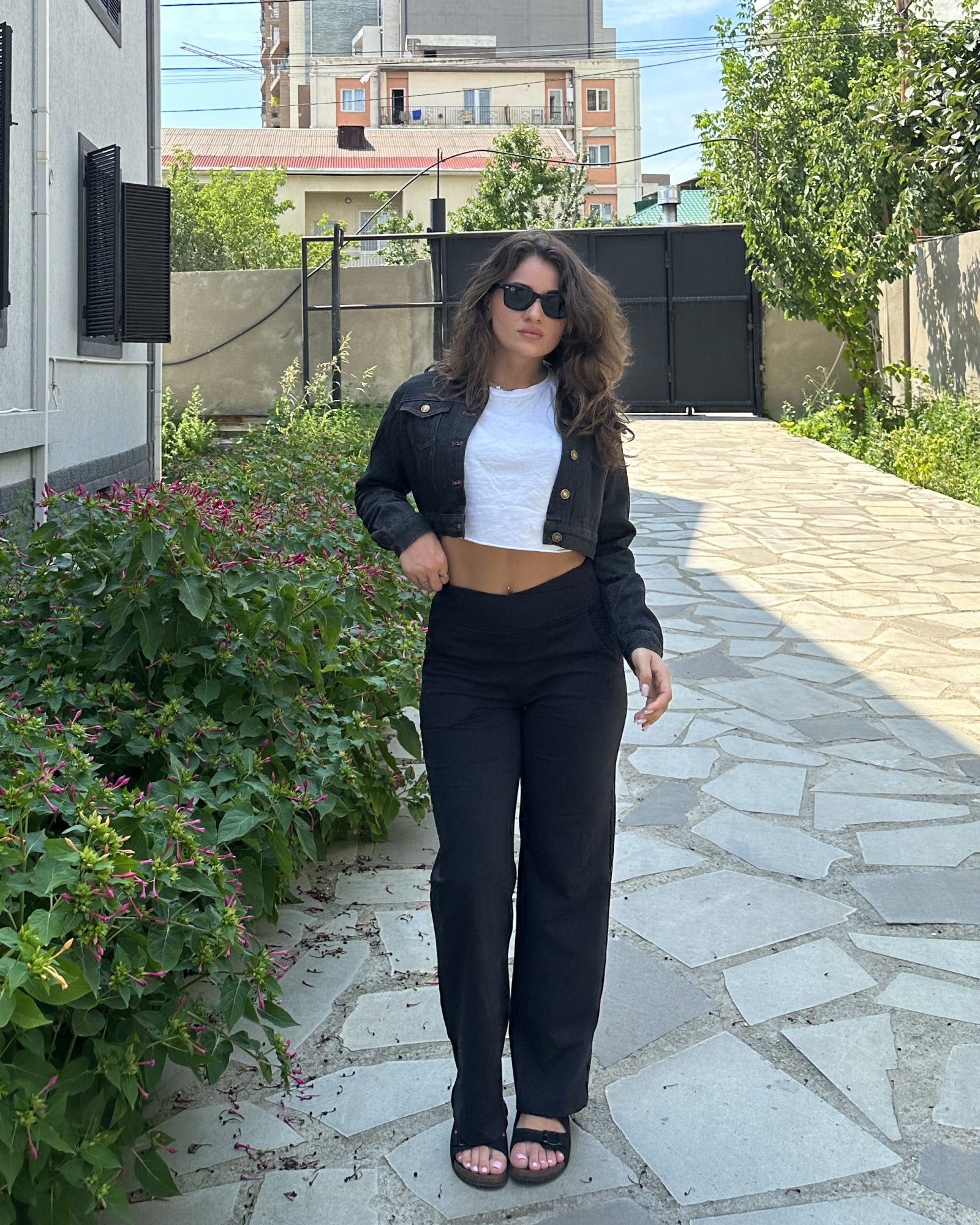 G4Free - EverGoing Wide Leg High-Waist Casual Pants Petite -GF23D170AF-XS-GF23D170AA-S-GF23D170AB-M-GF23D170AC-L-GF23D170AD-XL