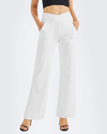 G4Free - EverGoing Wide Leg High-Waist Casual Pants Petite -GF23D170AF-XS-GF23D170AA-S-GF23D170AB-M-GF23D170AC-L-GF23D170AD-XL