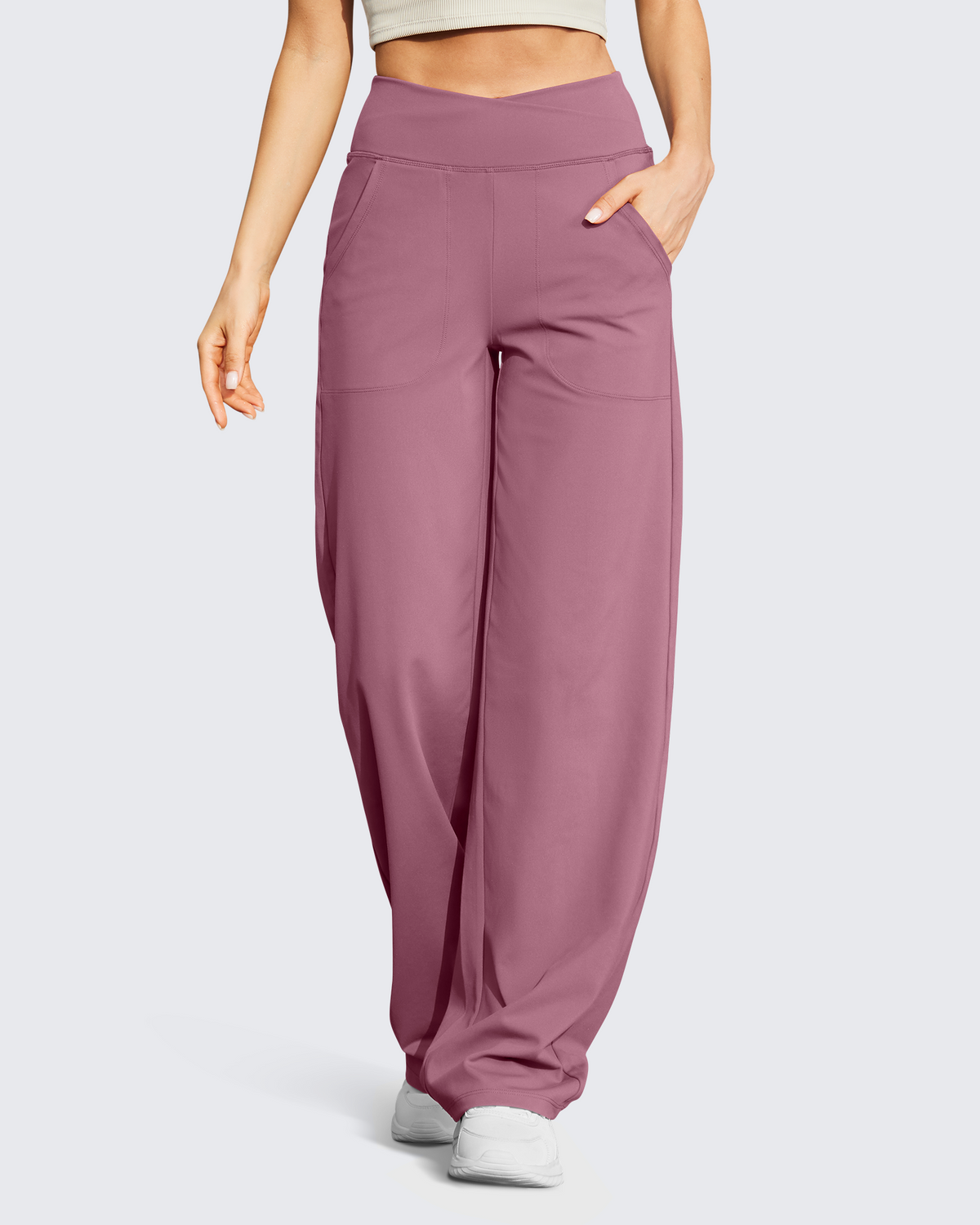 G4Free - EverGoing Wide Leg High-Waist Casual Pants Tall -GF23D171CA-S-GF23D171CB-M-GF23D171CC-L-GF23D171CD-XL-GF23D171CE-XXL