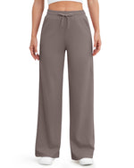 G4Free - EverGoing Wide Leg Mid-Waist Drawstring Casual Pants -GF24J261AA-S