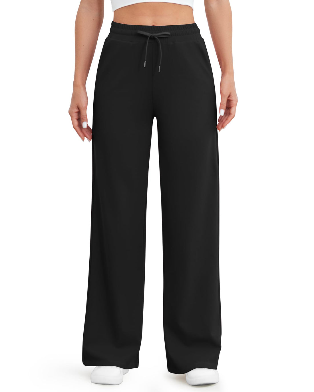 G4Free - EverGoing Wide Leg Mid-Waist Drawstring Casual Pants -GF24J261AA-S-GF24J262AA-S-GF24J263AA-S-GF24J261AB-M-GF24J262AB-M