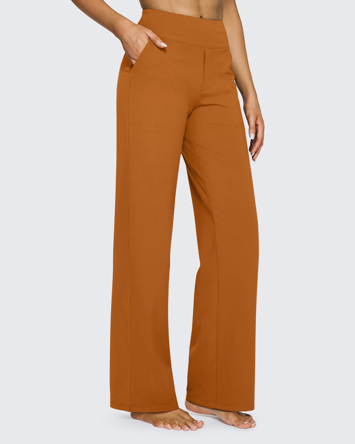 G4Free - EverGoing Wide Leg Yoga Pants Business Casual 31'' -GF23J172AF-XS