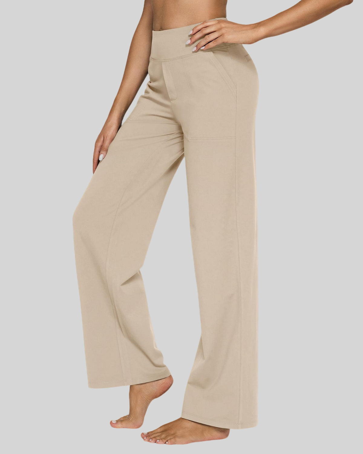 G4Free - EverGoing Wide Leg Yoga Pants Business Casual -GF23J172AA-S