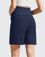 G4Free - Evergoing Front Pleats Pockets Maternity Shorts -GF26EY794F001A-S-GF26EY794F001B-M-GF26EY794F001C-L-GF26EY794F001D-XL-GF26EY794F001E-XXL