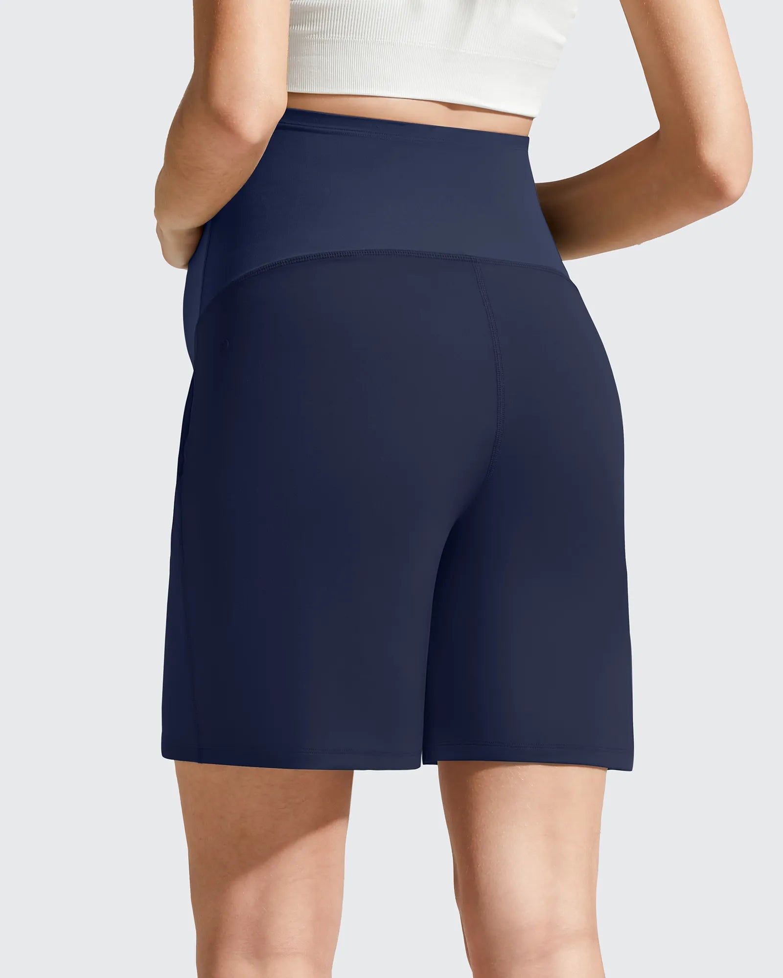 G4Free - Evergoing Front Pleats Pockets Maternity Shorts -GF26EY794F001A-S-GF26EY794F001B-M-GF26EY794F001C-L-GF26EY794F001D-XL-GF26EY794F001E-XXL