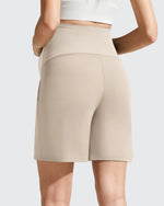 G4Free - Evergoing Front Pleats Pockets Maternity Shorts -GF26EY794F001A-S-GF26EY794F001B-M-GF26EY794F001C-L-GF26EY794F001D-XL-GF26EY794F001E-XXL