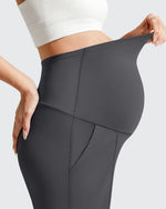 G4Free - Evergoing Front Pleats Pockets Maternity Shorts -GF26EY794F001A-S-GF26EY794F001B-M-GF26EY794F001C-L-GF26EY794F001D-XL-GF26EY794F001E-XXL