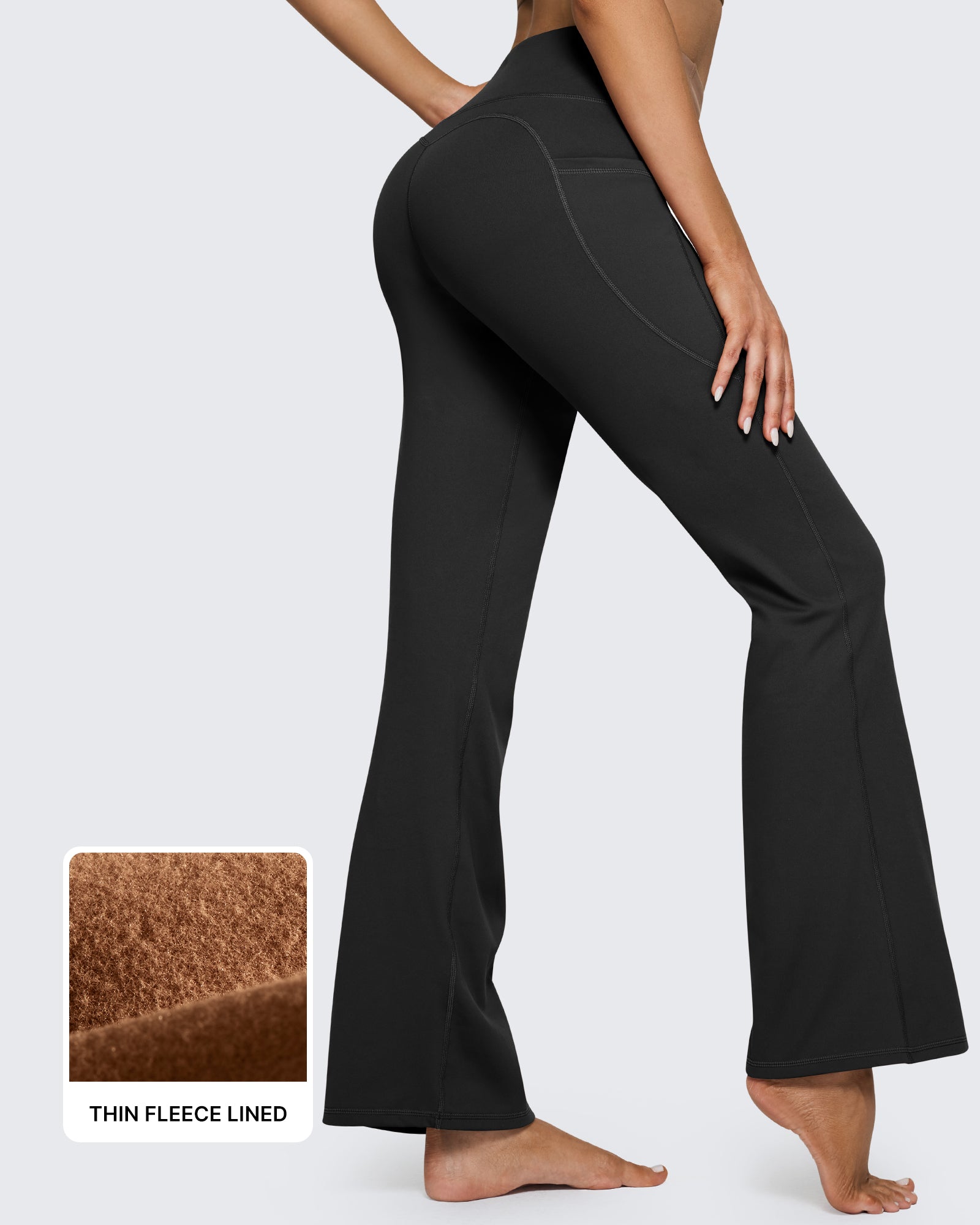 G4Free - Fleece Lined High-Waist Casual Flare Pants -GF23A204AA-S-GF23A166AA-S-GF23A205AA-S-GF23A204AB-M-GF23A166AB-M