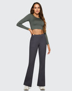 G4Free - Fleece Lined High-Waist Flare Work Pants -GF23A192CA-S-GF23A167DA-S-GF23A193CA-S-GF23A192CB-M-GF23A167DB-M