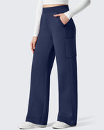 G4Free - Flurrylux Cargo Fleece Lined Thermal Wide Leg Trousers -GF25J731AA-S
