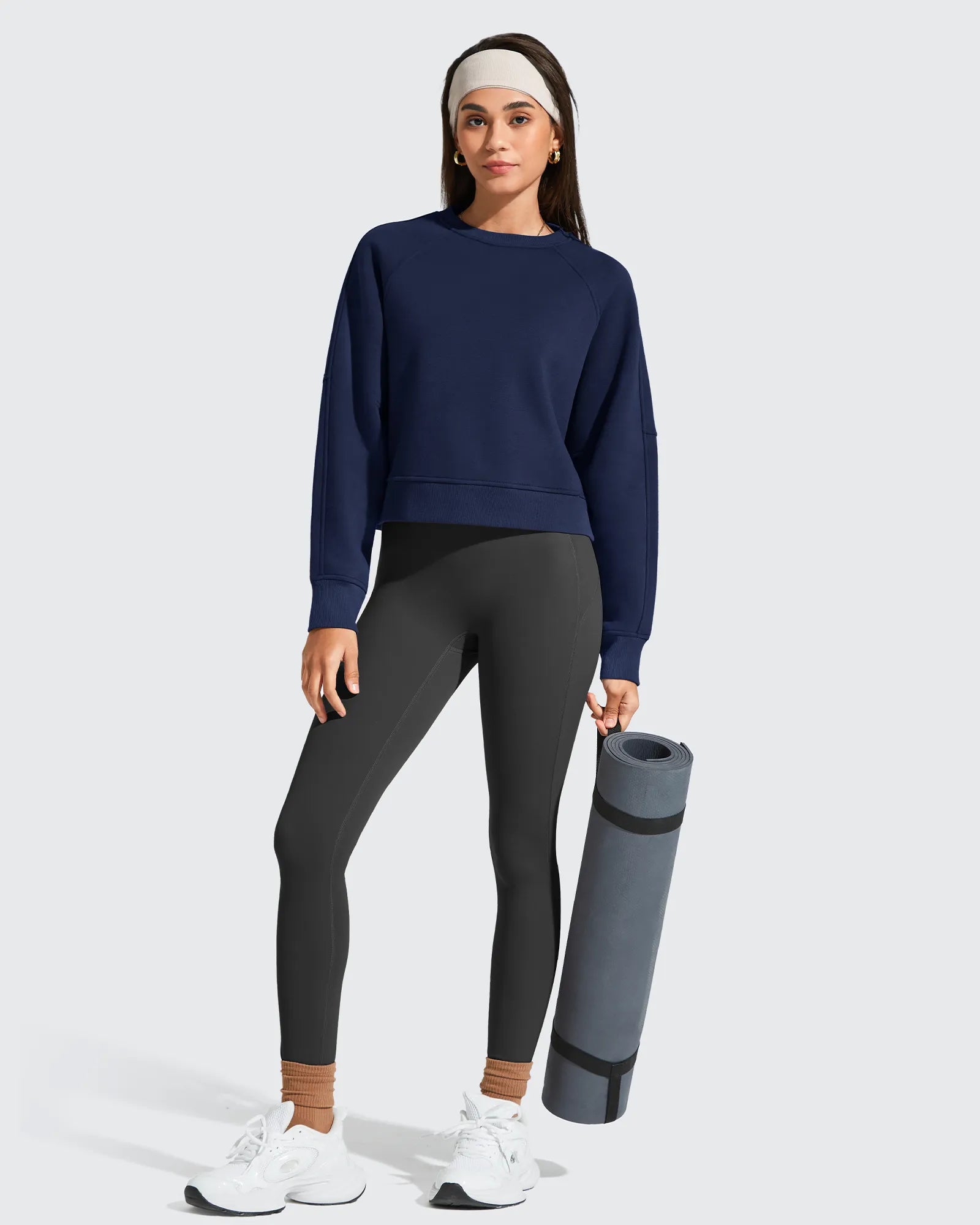 G4Free - Flurrylux Cropped Crewneck Fleece Lined Pullover  Sweatshirts -GF25F756CF-XS-GF25F756CA-S-GF25F756CB-M-GF25F756CC-L-GF25F756CD-XL