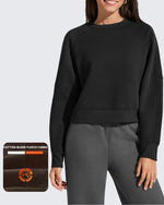 G4Free - Flurrylux Cropped Crewneck Fleece Lined Pullover  Sweatshirts -GF25F756CF-XS-GF25F756CA-S-GF25F756CB-M-GF25F756CC-L-GF25F756CD-XL