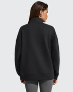 G4Free - Flurrylux Fleece Lined Half Zip Oversized Sweatshirts -GF25F758AA-S-GF25F758AB-M-GF25F758AC-L-GF25F758AD-XL-GF25F758AE-XXL
