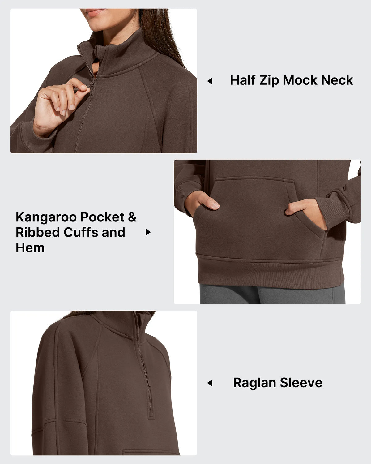 G4Free - Flurrylux Half Zip Mock Neck Cotton Fleece Pullover -GF25F656AA-S-GF25F656AB-M-GF25F656AC-L-GF25F656AD-XL-GF25F656AE-XXL