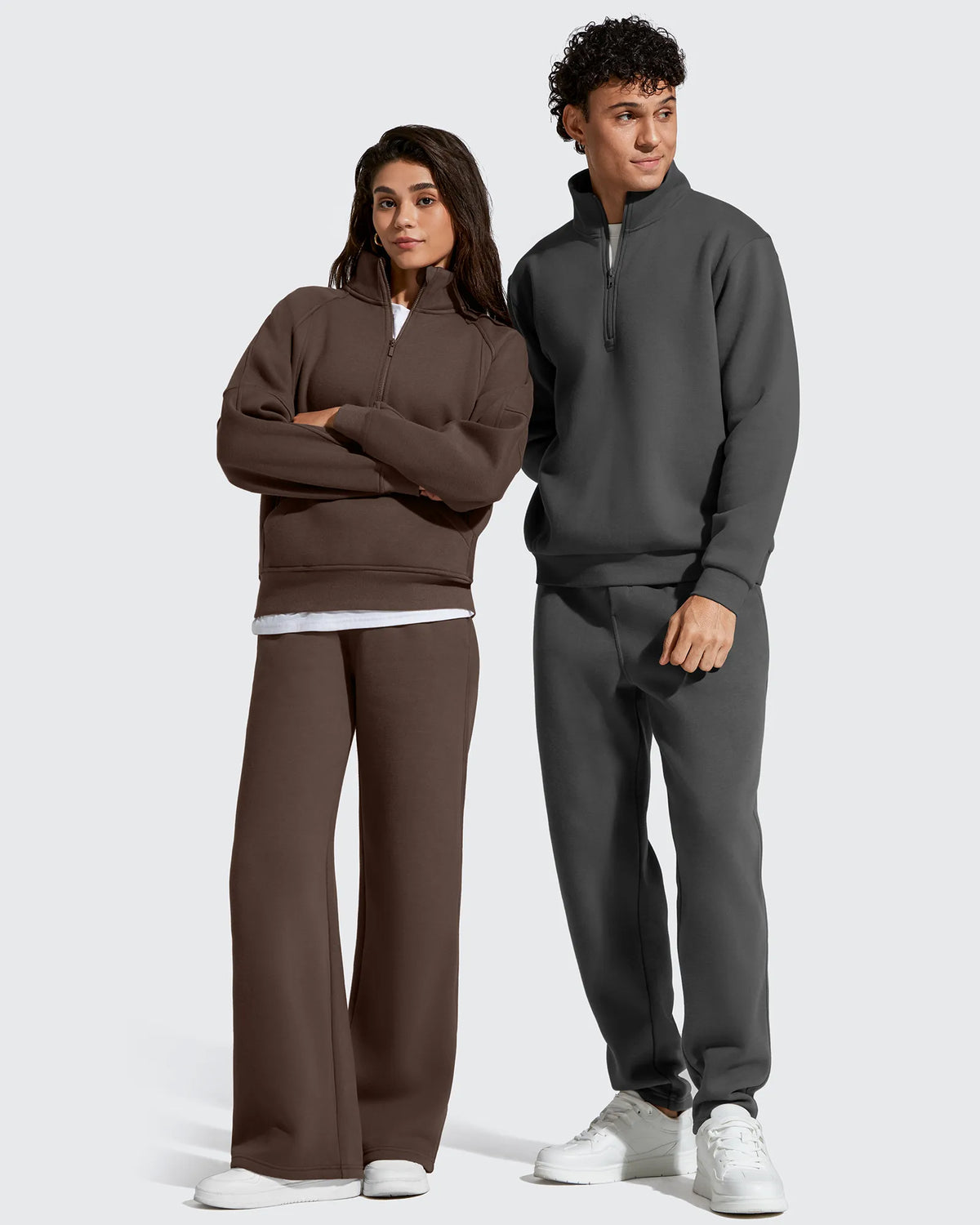 G4Free - Flurrylux Half Zip Mock Neck Cotton Fleece Pullover -GF25F656AA-S-GF25F656AB-M-GF25F656AC-L-GF25F656AD-XL-GF25F656AE-XXL