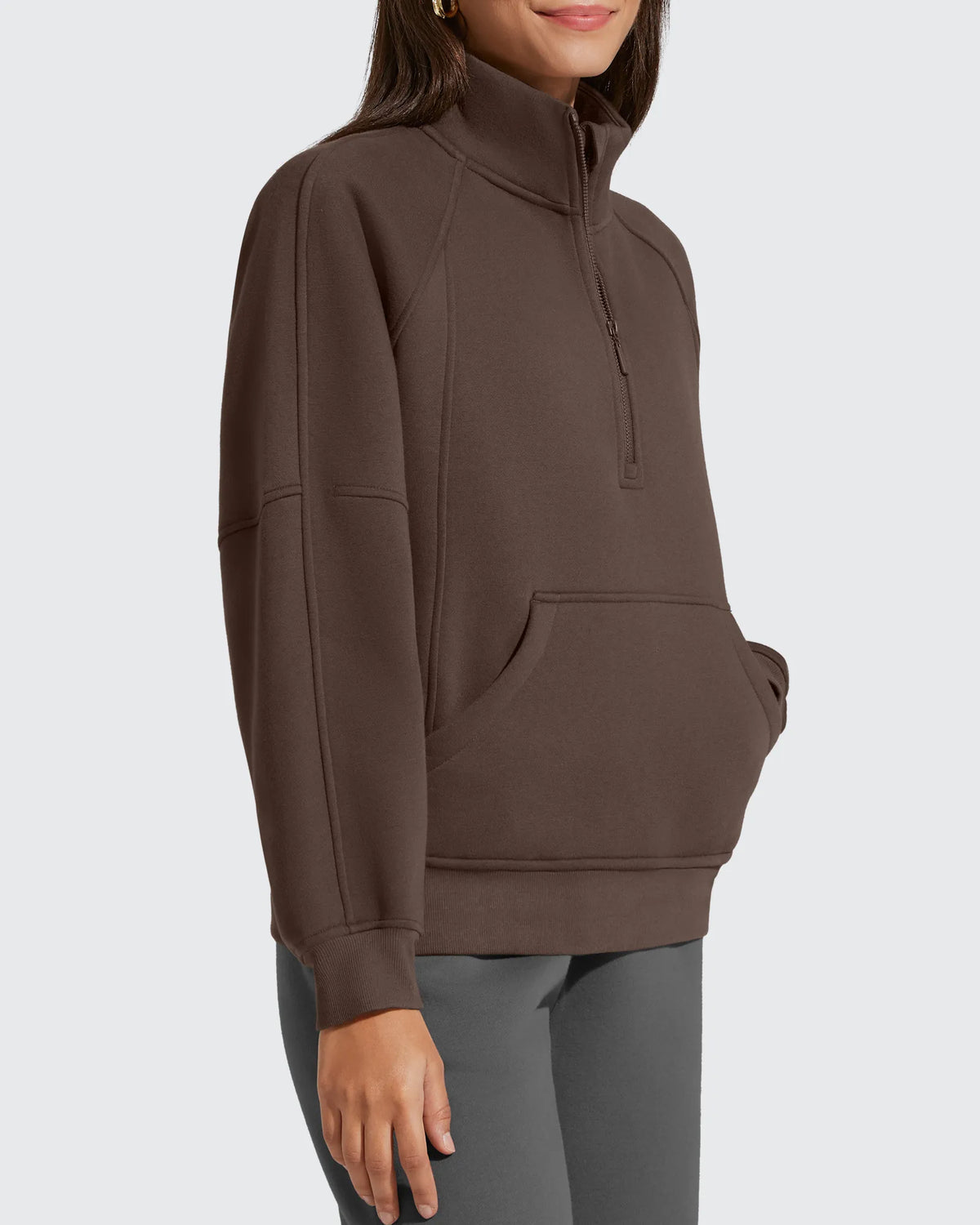 G4Free - Flurrylux Half Zip Mock Neck Cotton Fleece Pullover -GF25F656AA-S-GF25F656AB-M-GF25F656AC-L-GF25F656AD-XL-GF25F656AE-XXL