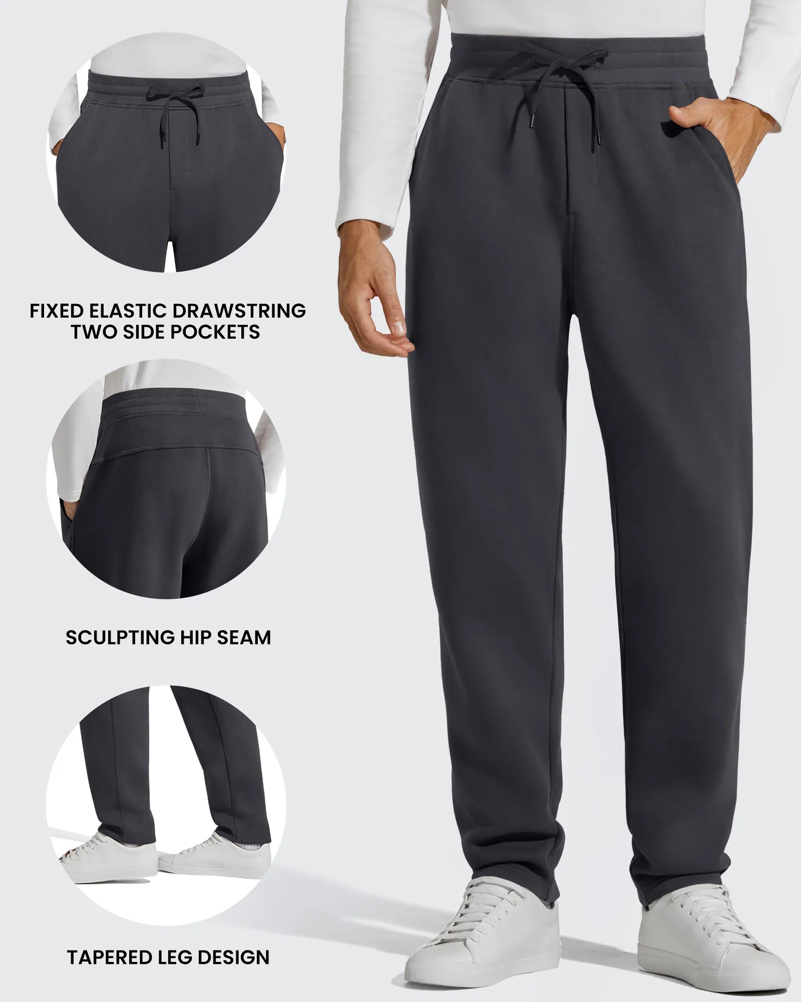 G4Free - Flurrylux Men's Fleece-Lined Drawstring Cotton Straight Leg Pants -GF25DM687DA-S-GF25DM688DA-S-GF25DM687DB-M-GF25DM688DB-M-GF25DM687DC-L