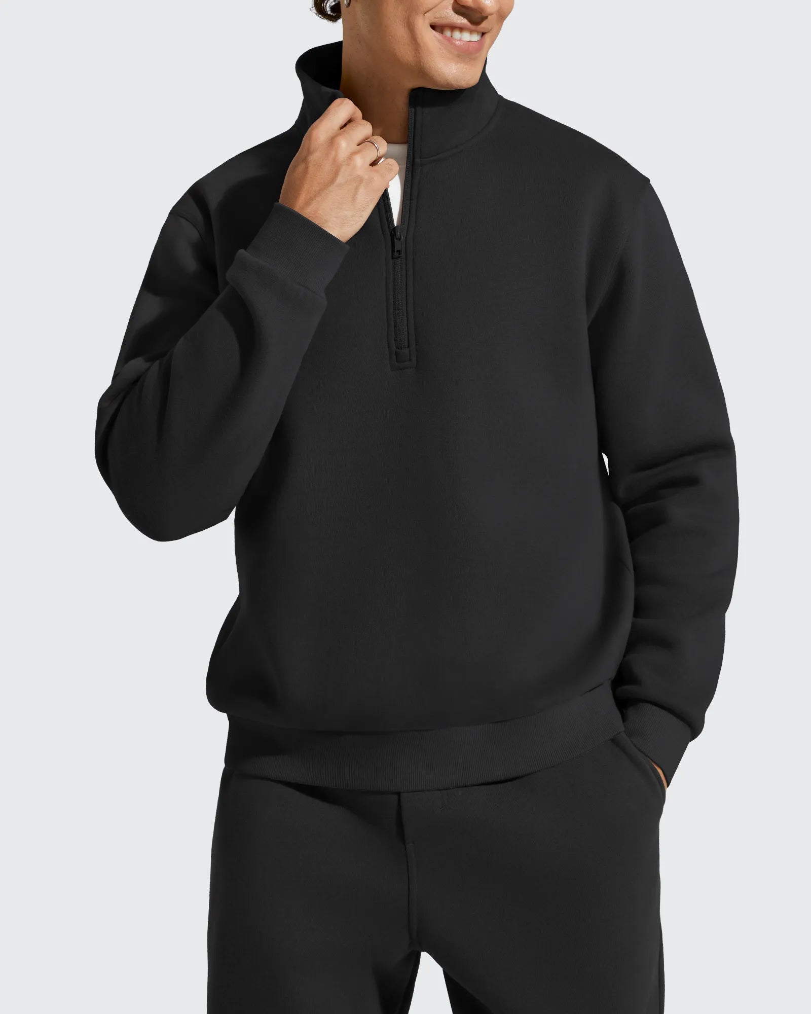 G4Free - Flurrylux Men's Fleece Lined Half Zip Pullover Hoodies -GF25FM740AA-S-GF25FM740AB-M-GF25FM740AC-L-GF25FM740AD-XL-GF25FM740AE-XXL