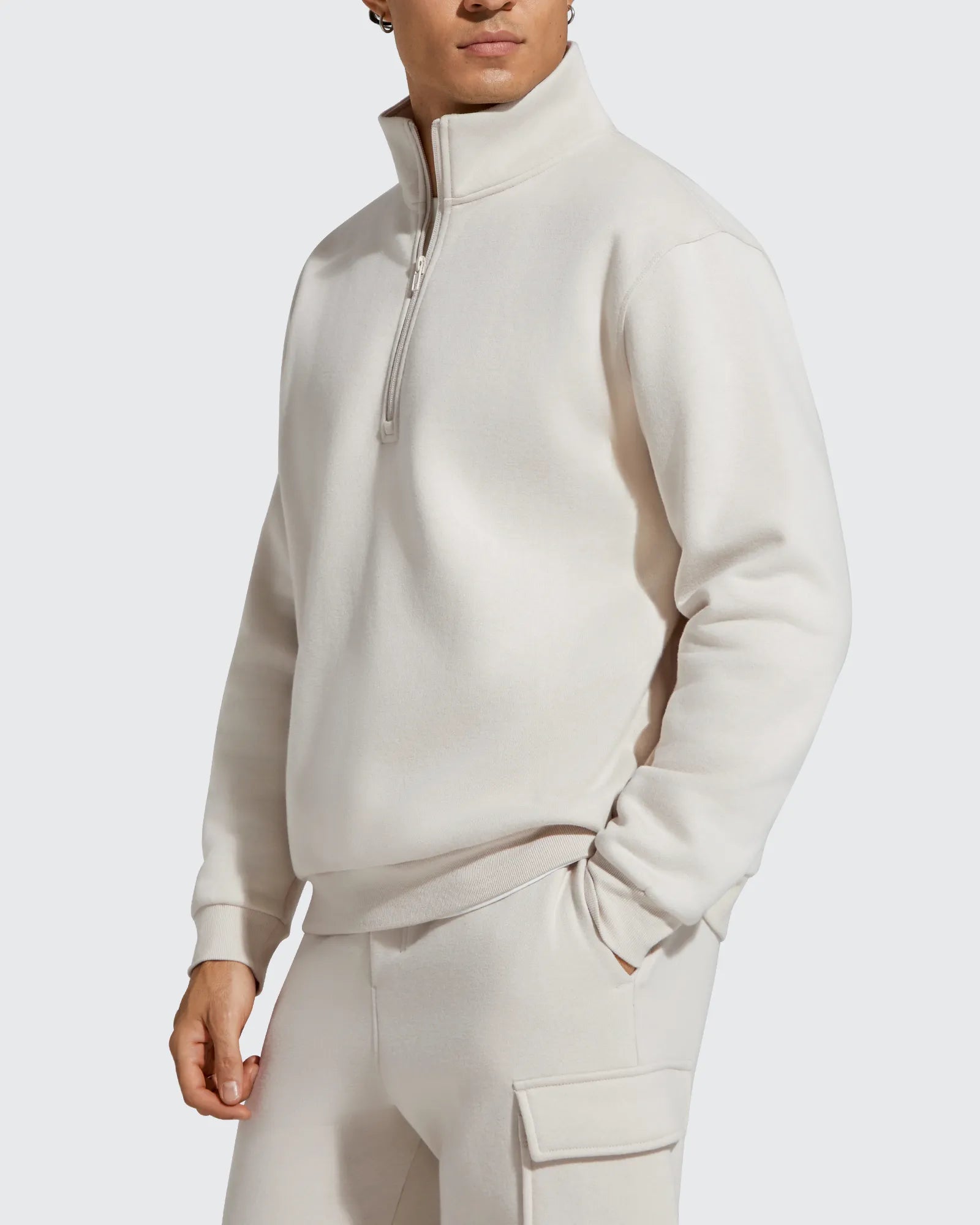 G4Free - Flurrylux Men's Fleece Lined Half Zip Pullover Hoodies -GF25FM740AA-S-GF25FM740AB-M-GF25FM740AC-L-GF25FM740AD-XL-GF25FM740AE-XXL