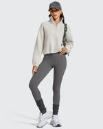 G4Free - Flurrylux Mock Neck Cropped Pullover Fleece Lined Sweatshirts -GF25F741AA-S-GF25F741AB-M-GF25F741AC-L-GF25F741AD-XL-GF25F741AE-XXL