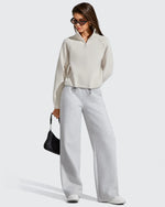 G4Free - Flurrylux Mock Neck Cropped Pullover Fleece Lined Sweatshirts -GF25F741AA-S-GF25F741AB-M-GF25F741AC-L-GF25F741AD-XL-GF25F741AE-XXL