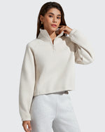 G4Free - Flurrylux Mock Neck Cropped Pullover Fleece Lined Sweatshirts -GF25F741AA-S-GF25F741AB-M-GF25F741AC-L-GF25F741AD-XL-GF25F741AE-XXL